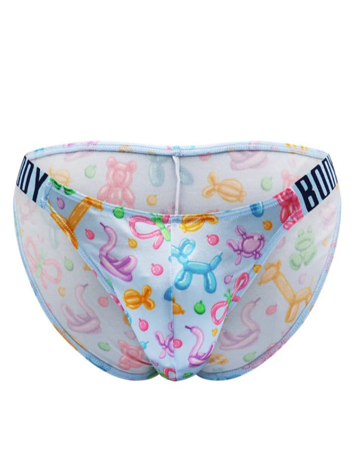 Men's Luxe Satin Dual Logo Briefs Underwear